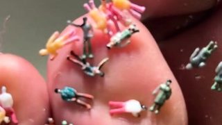 Giantess Your little whore Smashing Little People With Her Toes and Feet ASMR