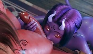 Devil’s Cookie – Ending III (Giantess, Futanari, Insertion, Oral Vore, Couple, Cockvore)