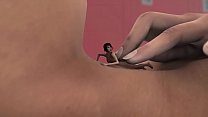Giantess In Locker Room Swallows A Bunch of Tiny Girls