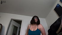 POV Of Giantess Jane Judge Doing Chores and Trying On Shirts